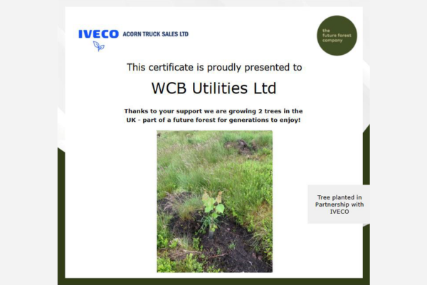 WCB Trees Planted In Partnerhsip With Iveco